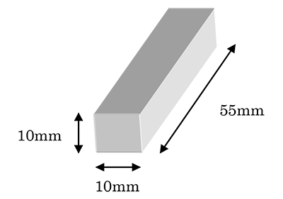 シャルピー衝撃試験片図1